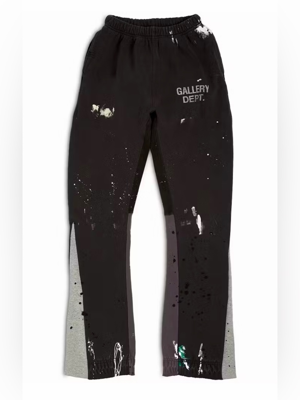 GALLERY DEPT 100% Authentic Black Painted Flare Sweatpants - Size Small